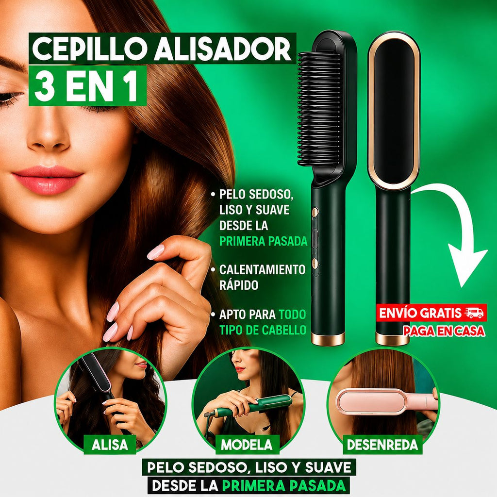 Cepillo Alisador 3 en 1 |  Liquidación🔥🎁